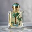 cap perfume with leaf