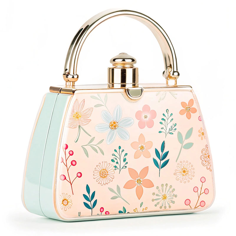 Handbag-Styled Zinc Alloy Perfume Cap