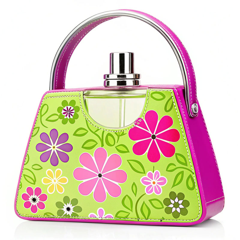 Handbag-Styled Zinc Alloy Perfume Cap