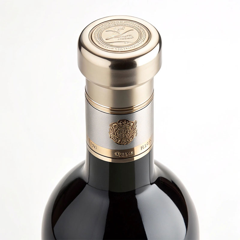 Custom Zinc Alloy Wine Caps Manufacturer, High-End Liquor Bottle Packaging Sealing Caps, Polished Aluminum Caps, Die-Casting Factory 
